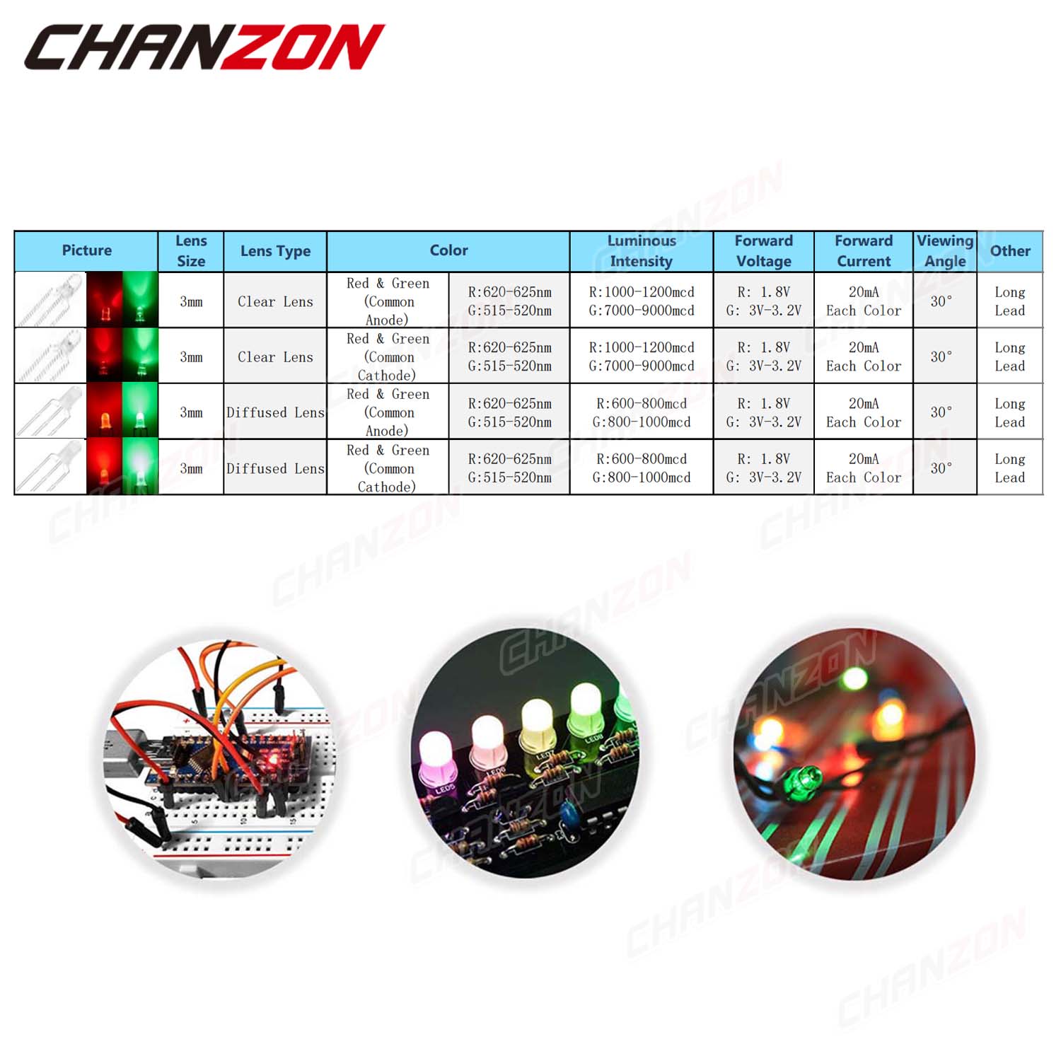 Bicolor 3 mm LED Light Emittin - Science And Hobby recensie en prijs