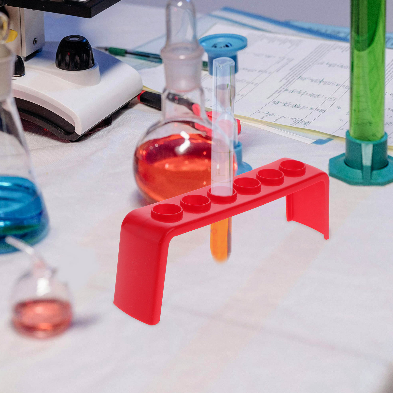 4 stuks reageerbuizenrek voor  - Science Experiment recensie en prijs