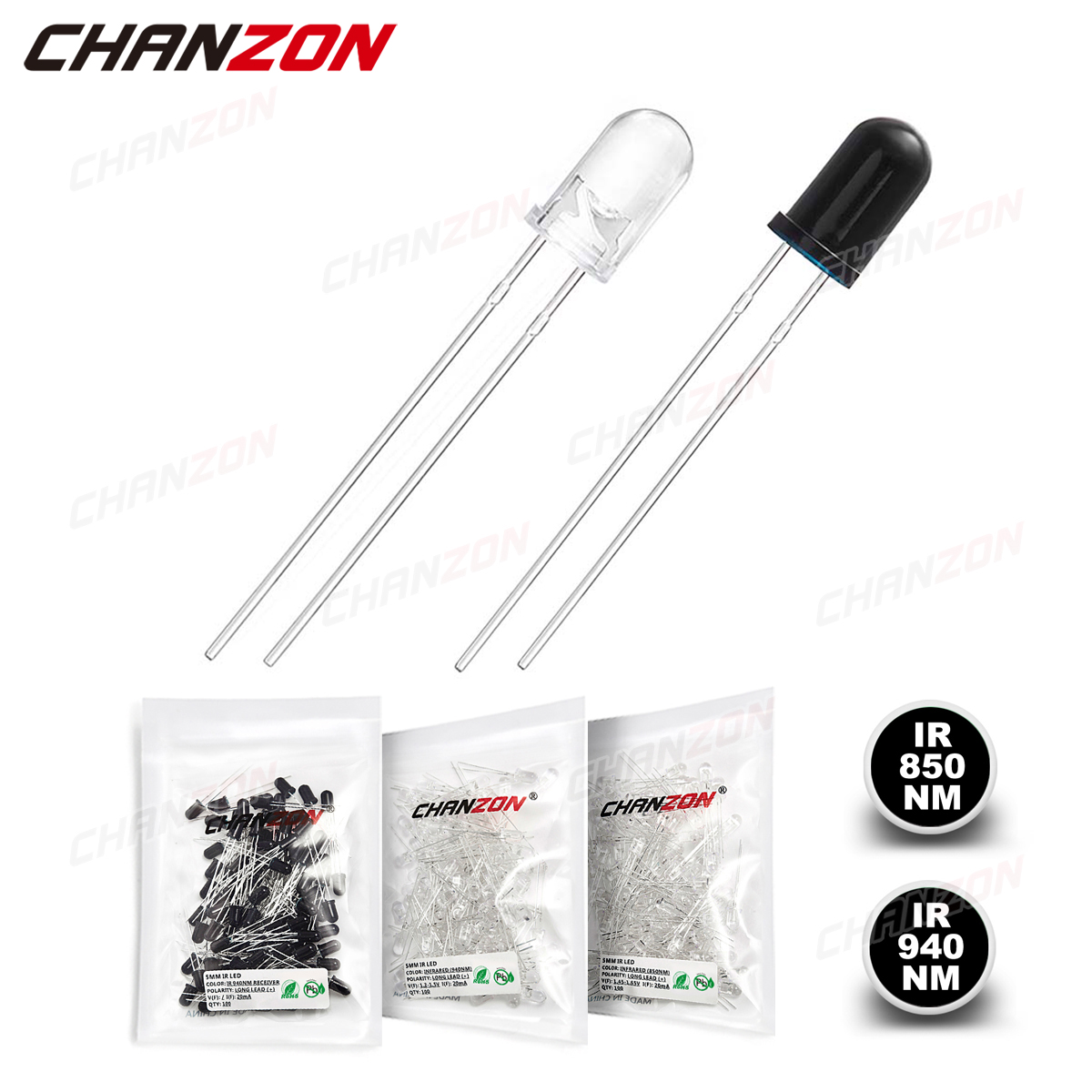 100 Stuks 3mm 5mm IR LED Diode - Science And Hobby Photos recensie en prijs