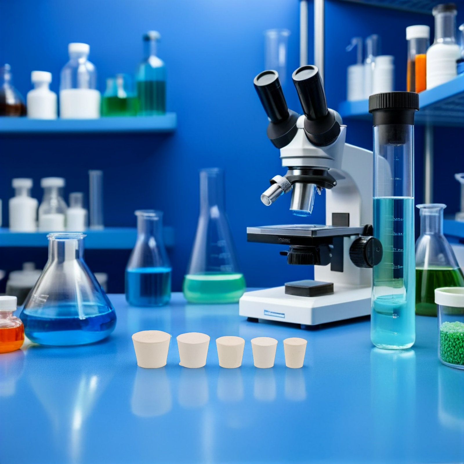 Laboratoriumrubberen stoppers, - Science Experiment recensie en prijs